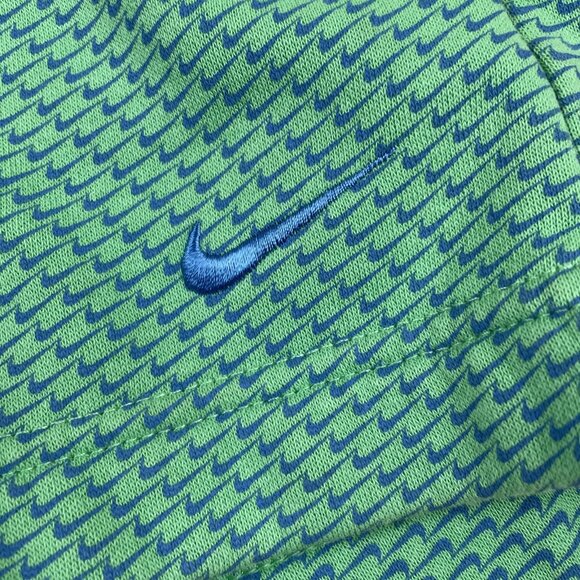 Nike Phoenix Sweat Shorts Women’s L Green High Elastic Waist Logo Print - Picture 6 of 11